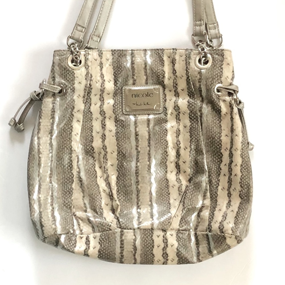 Nicole Miller Python Print Hobo Bag